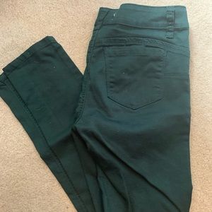 Dark green skinny